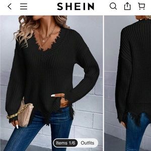 Medium black SHEIN sweater